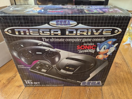Boxed sega mega drive black - mega,