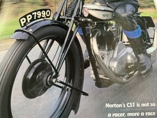 NORTON CS1 CAM SHALF MOTORCYCLE ARTICLE