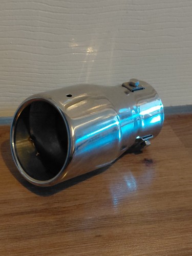 Universal chrome steel exhaust - chrome,