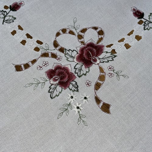Vintage embroidered tablecloth - vintage,