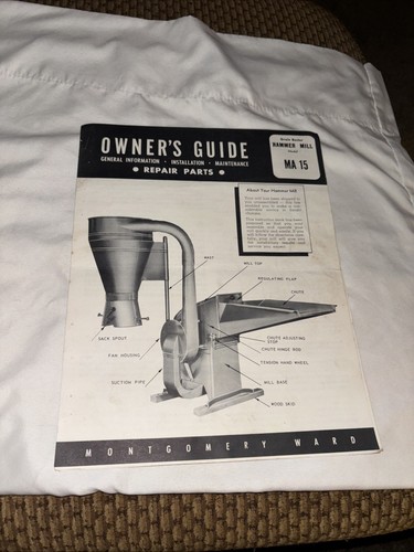 Vtg grain buster - grain, mill