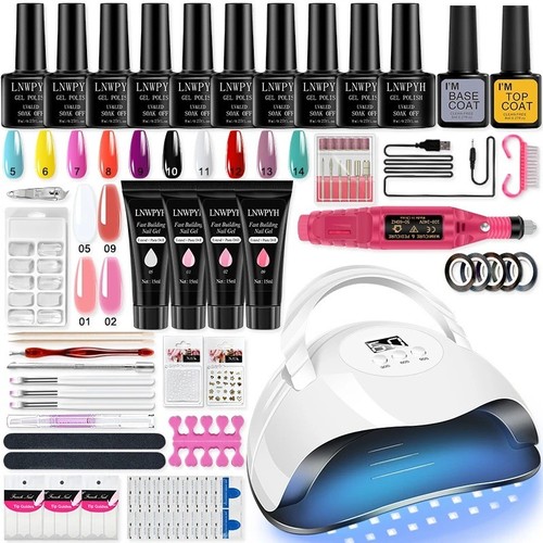 Poly gel nail extension - kit, uv