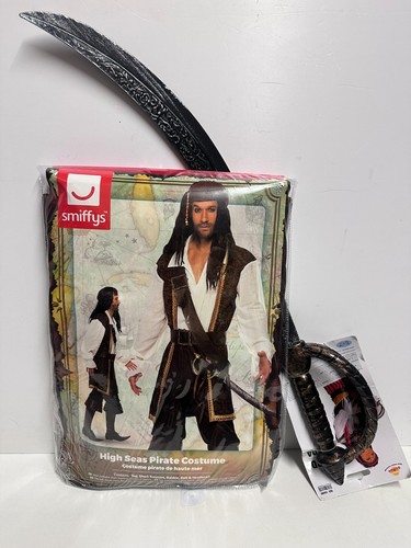Mens high seas pirate costume - high,