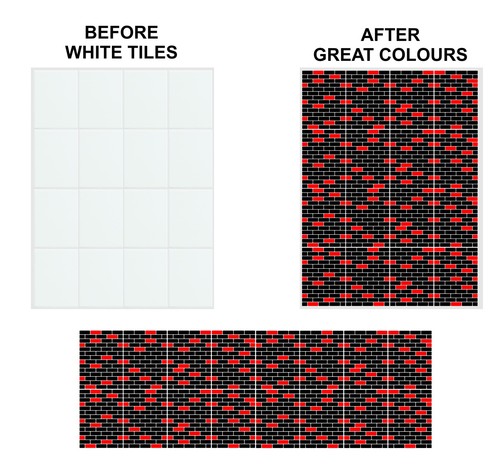 Mosaic tile stickers - tile,