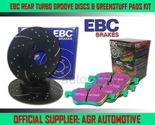 EBC REAR GD DISCS GREENSTUFF PADS 259mm FOR ALPINE GTA 2.5 TURBO 1986-90