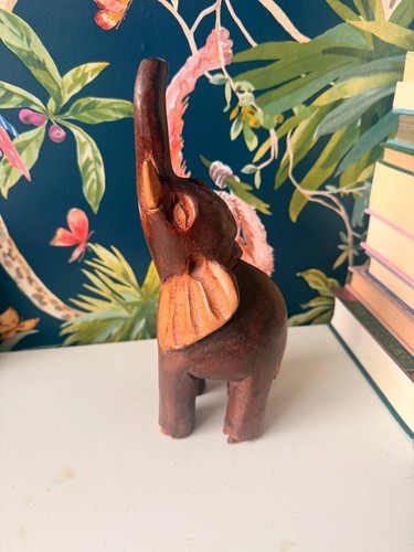 Vintage hand carved - hand-carved, wooden