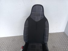 Peugeot 108 14-22 Mk1 Black Carolight Cloth N/S Left Passenger Front Seat 456387