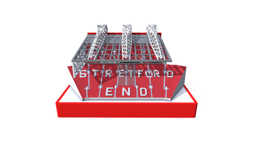 Stretford end football stand - stretford,