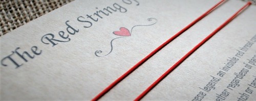 Red string fate wish - string, of