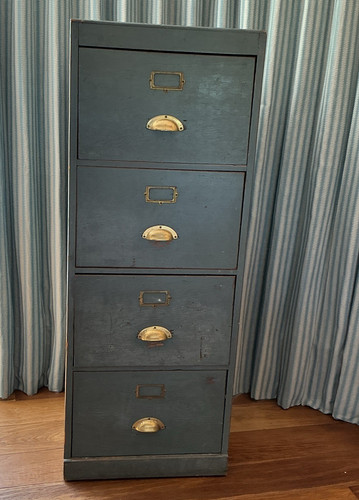 Vintage solid wood - , 4-drawer