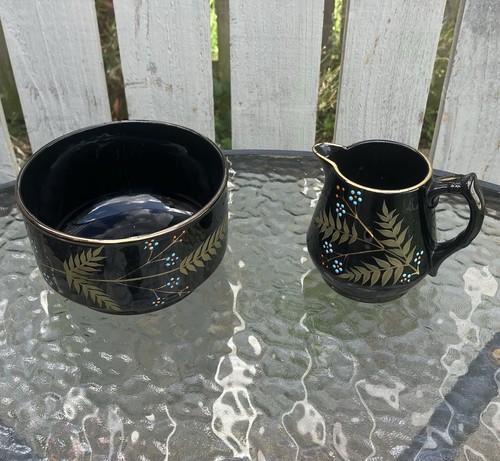 Antique victorian black - antique, glazed