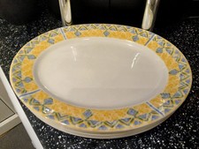 CHURCHILL PORTS OF CALL BY JEFF BANKS HERAT OVAL STEAK PLATES / PLATTERS X 5