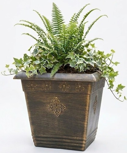 Garden planter plastic square - planter,
