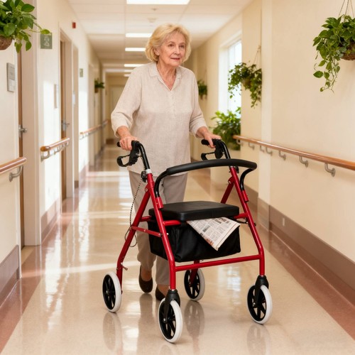 Folding rollator disablity aid - disablity,