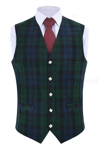 Scottish tartan waistcoat - waistcoat, vest