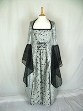 Medieval Wedding Dress, Gothic Gown, Custom made to size and Plus sizes