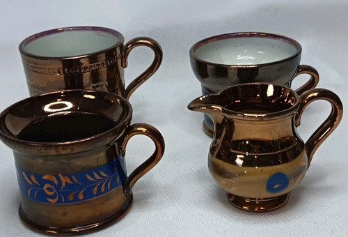 Staffordshire copper lustre - staffordshire,