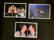 Beatles Photographs in concert performing live including shea stadium