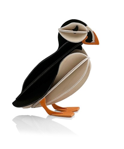 Lovi puffin wooden model - 3d,