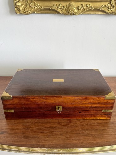 Antique english brass bound - english,