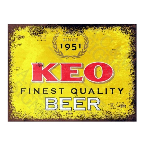 Metal tin sign plaque - metal,