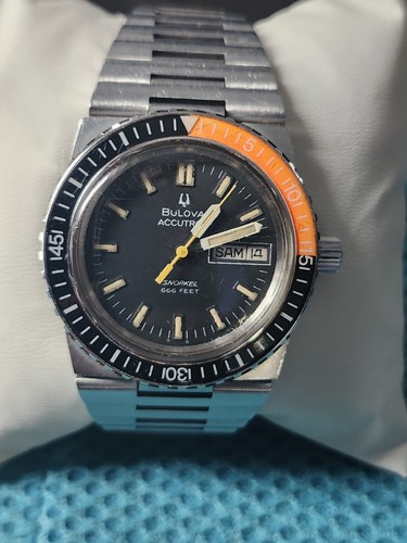 1974 bulova accutron snorkel - bulova,