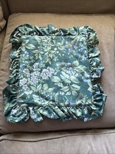 VTG Laura Ashley Bramble Berry Ruffled Throw Pillow Cover Square Zipper