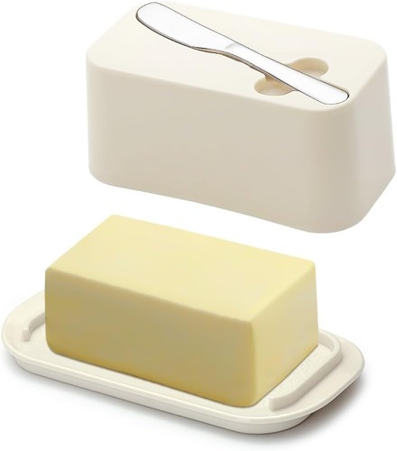 Compact stylish butter dish - &,