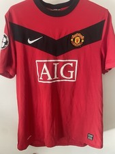 Manchester United 2009/10 Paul Scholes champions league  Home Shirt Large