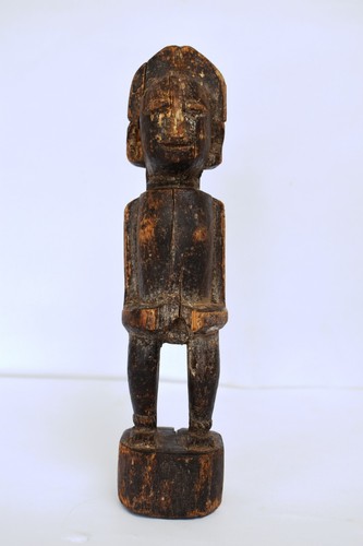 Antique wooden doll figurine - wooden,