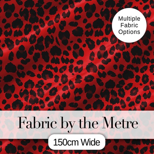 Red leopard animal print - red,