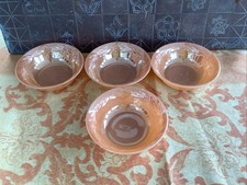 Four Fire King Bowls, Each