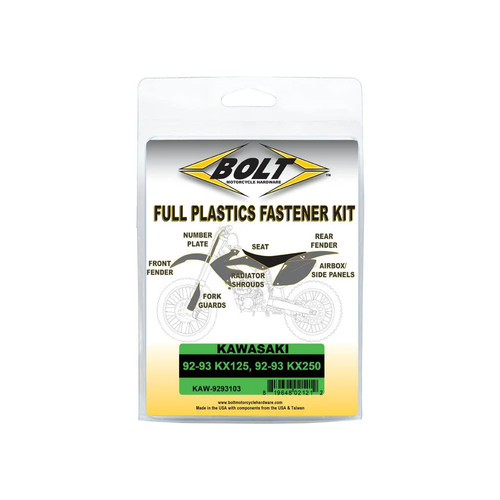 Bolt plastic fastener kit - fastener,