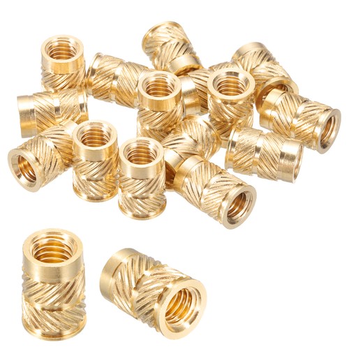 15pcs brass threaded inserts - brass,