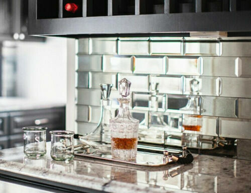 22pcs clear mirror brick - mirror, glass