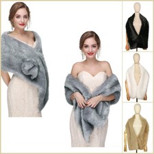 Women's Faux Fur Cape Shawl