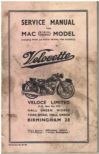 Velocette 250cc mov - 350cc, mac