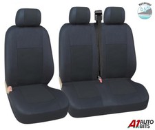 Waterproof Black Quality Fabric Van Seat Covers For Vauxhall Vivaro Sportive 14+