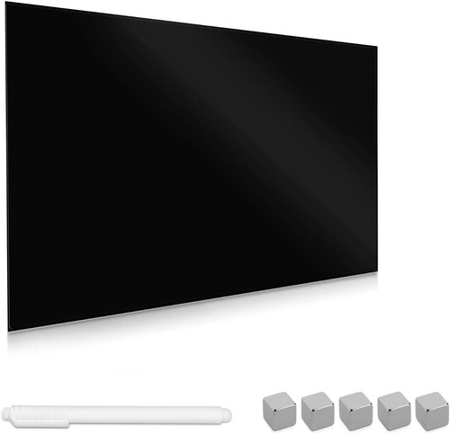 Magnetic glass board black - magnetic,