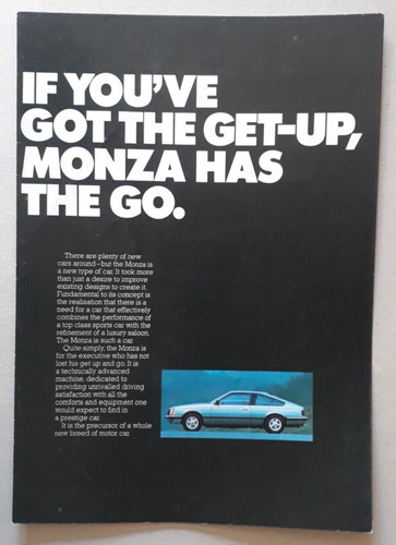 Opel monza coupe brochure - opel,