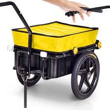 Bicycle trailer luggage transport trolley cargo trailer tarpaulin 60kg 70L new