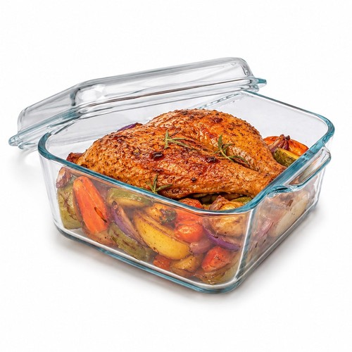Glass casserole baking dish - glass,