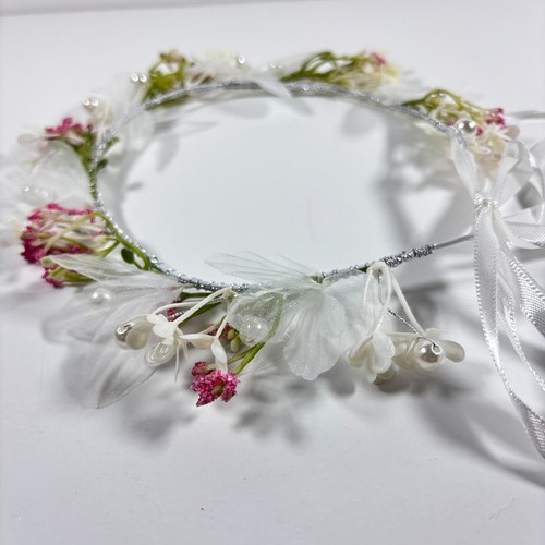 Fuchsia flower crown - flower, wedding