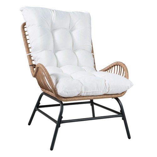 Rattan leisure chair - pe,