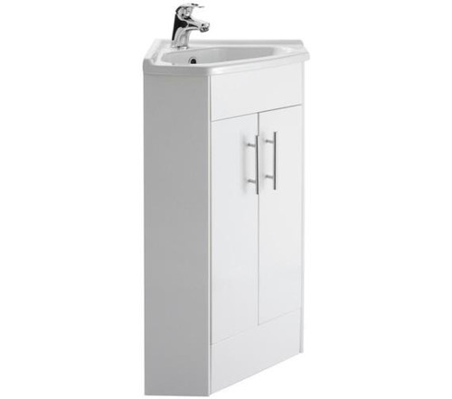 Corner vanity unit - corner, door