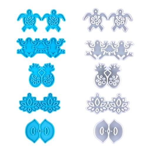 Turtles frogs shape earrings - turtles,