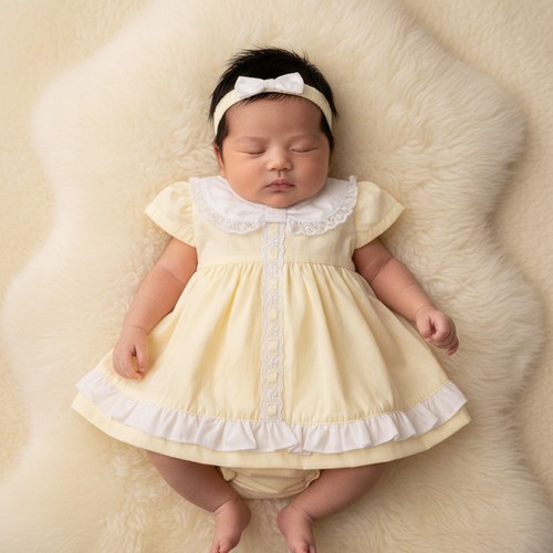 Baby girl summer dress yellow - baby,