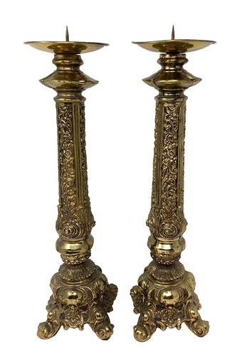 Pair vintage ornate - pair,