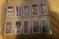 FOOTBALL ACTION 1977 GEO BASSETT COMPLETE SET 50 TRADING CARDS IN SLEEVES