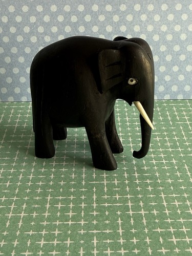 Vintage black ebony wood - vintage,